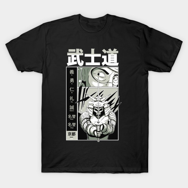 Japan Samurai Bushido Warrior T-Shirt by Emart